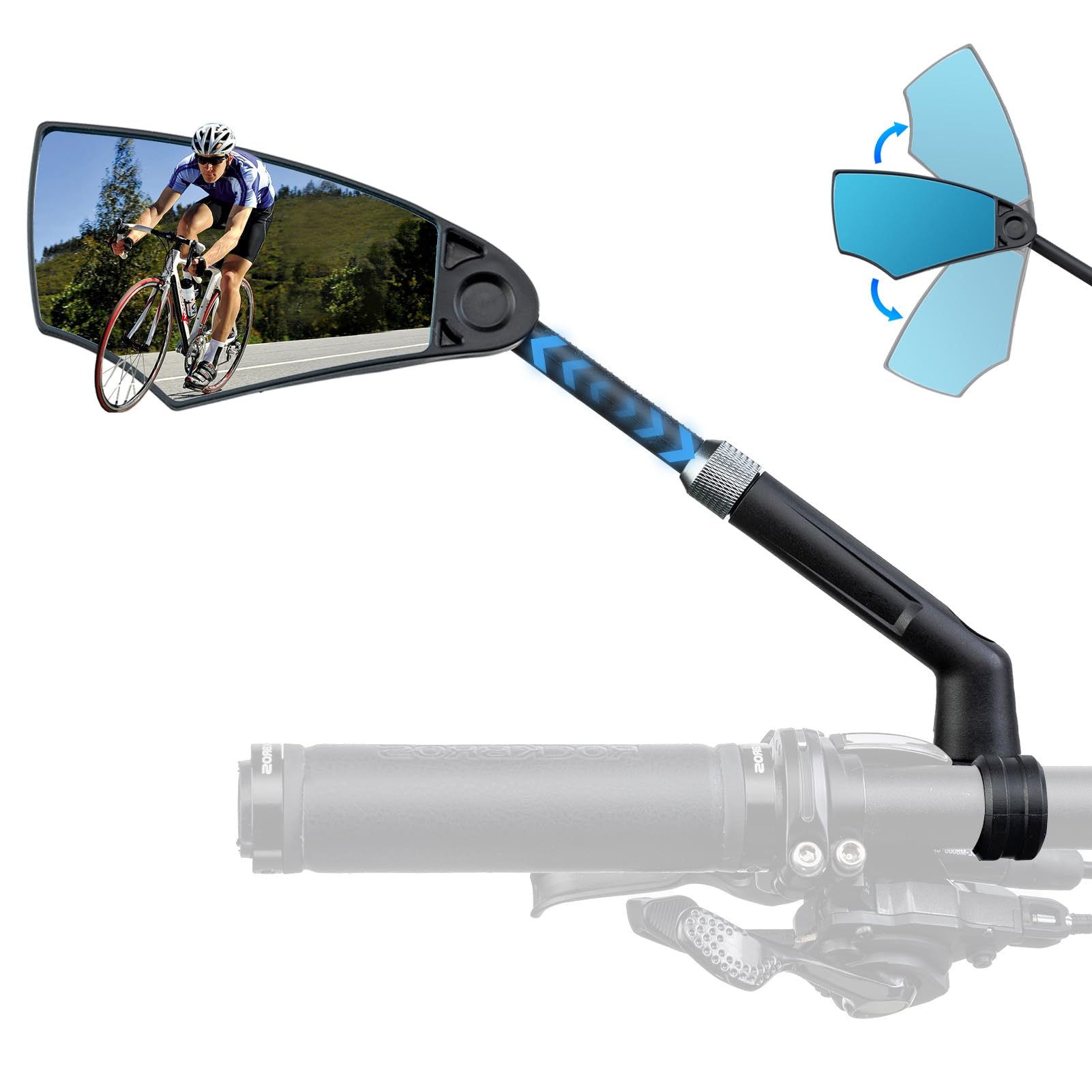 ROCKBROS 360° Bike Mirror Review: Anti-Glare Glass for $27.99